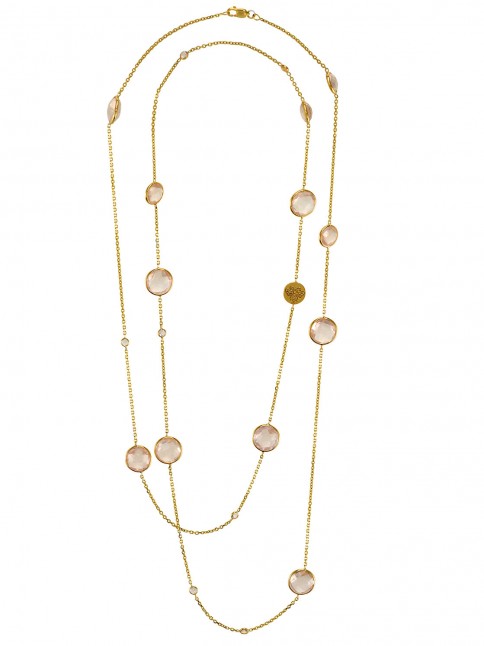 multistone long necklace
