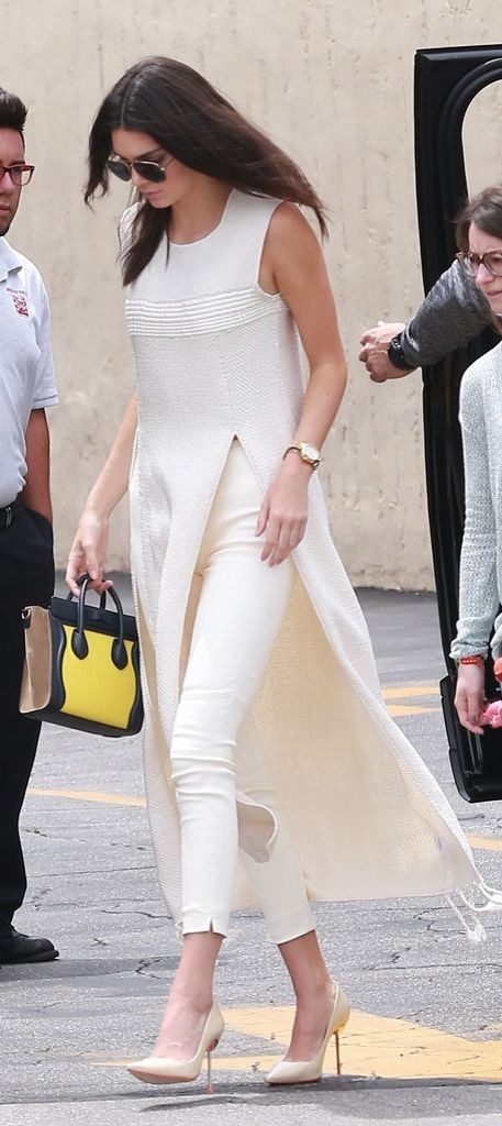 kendal jenner all white